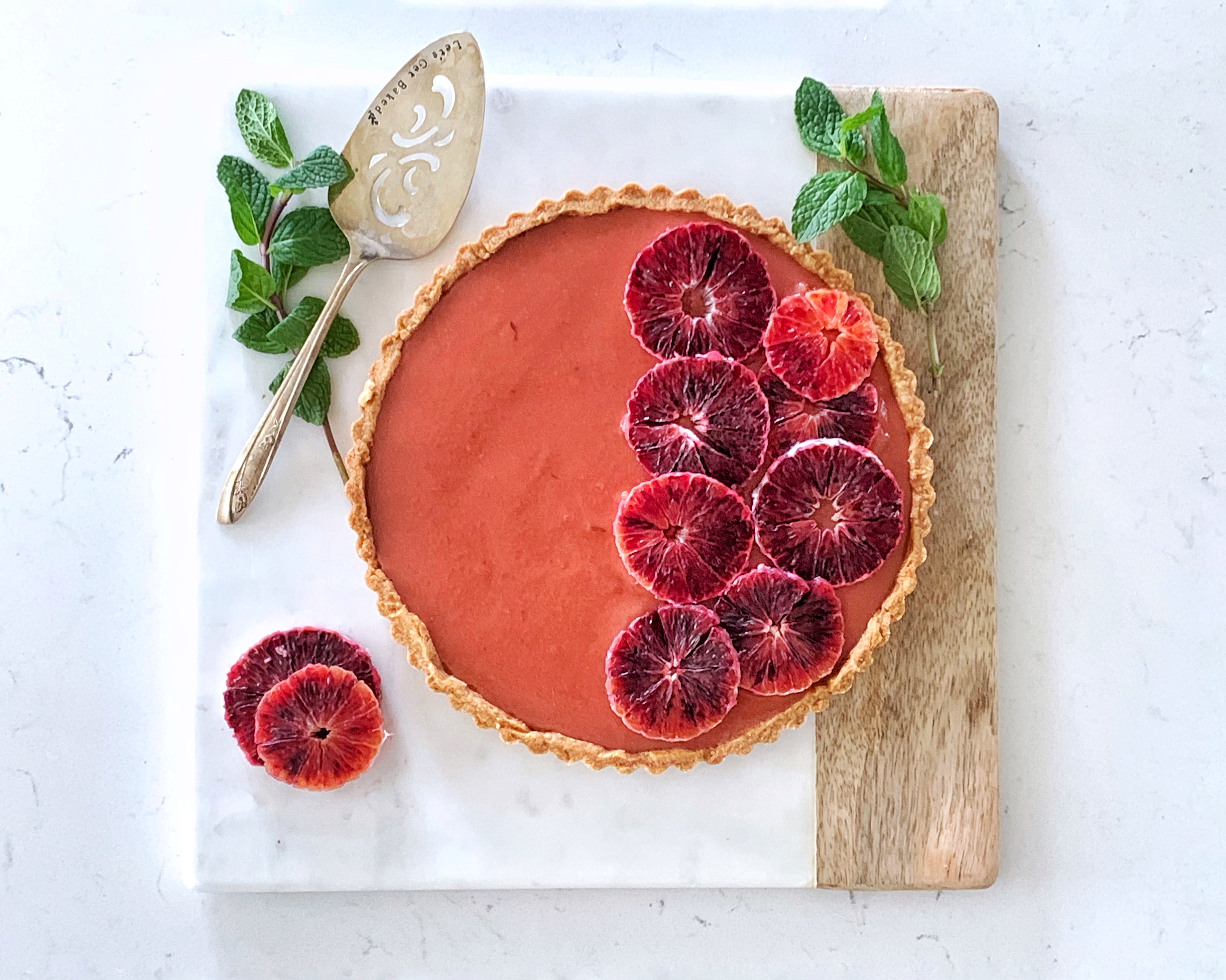 Fresh Blood Orange Tart For Springtime Entertaining - Her Modern Kitchen