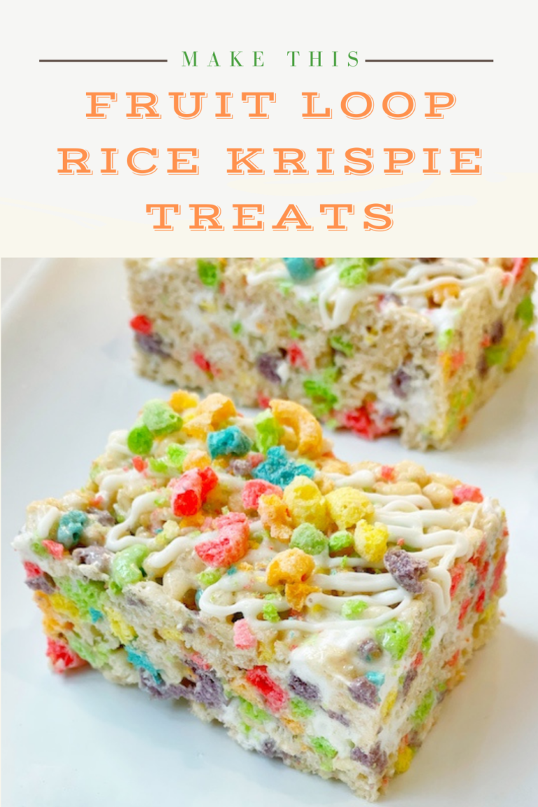 Fruit Loops Rice Krispie Treats - Her Modern Kitchen